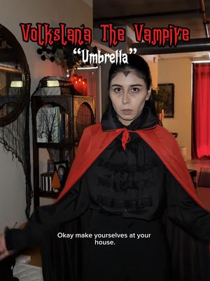 Volkslana The Vampire: “Umbrella” 🧛🏽‍♀️🖤  Thanks for watching! Directed/Written by Me! Music: @Ryan Pochop  #vampire #sketchcomedy #halloween #skit 