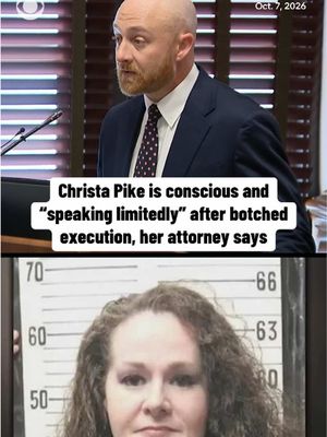 Christa Pike, a death row inmate who was subject to a failed execution attempt in Tennessee last week, is conscious and “speaking limitedly” from her hospital bed, her attorney Luke Ihlen said in court Wednesday. Ihlen said Pike had been unable to communicate with her legal team or medical staff until Tuesday, “and without her consent, we are unable to bring a new lawsuit.” “We have not been authorized by our client to pursue a new cause of action,” he added.