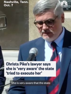 Following an emergency hearing in Nashville, Tennessee, Christa Pike’s lawyer said Pike still has “cognitive confusion” following the failed execution, but that she is “very aware that the state tried to execute her.”