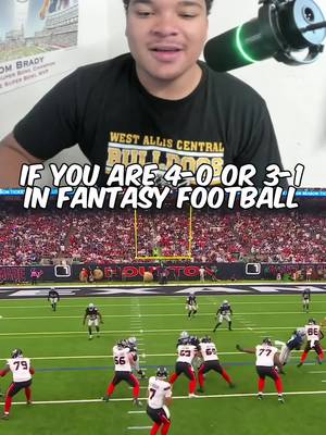 Here’s is what to do if you are 4-0 or 3-1 in fantasy football  #nfl #fantasyfootball #fantasyfootballtips #fantasyfootballadvice #nflfootball 