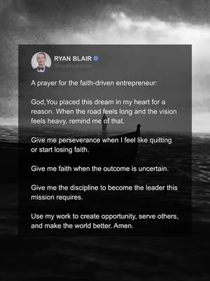 The prayer every faith-driven entrepreneur needs on the days the vision feels impossible.