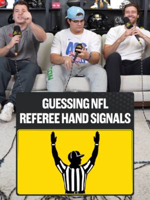 Guessing NFL Referee Hand Signals 🏈 #trivia #sportstrivia #nfl #refs #football #espn #fixed #snapbacksports