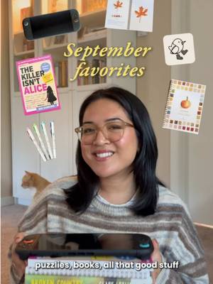 September favorites! 🍁📖 I actually had more but this video would have been 10 minutes long!!  🎮 @Nintendo of America  @Disney Dreamlight Valley  🔍 @hatchetteus  🎨 @emilylexstudio  🎞️ @footnotes  #cozygaming #cozygames #puzzlebook #cozyhobbies  Tags: cozy game reccomendations, how to stop doomscrolling, anti brain-rot ideas, offline ideas, analog