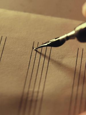sit back, relax, and enjoy this video of me writing one of my film scores  #tiktokgrowthchallenge #asmrsounds #relaxing #calligraphy 