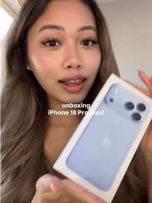 unboxing the iPhone 18 pro max in glacier! ❄️ #iphone18promax #apple #unboxing