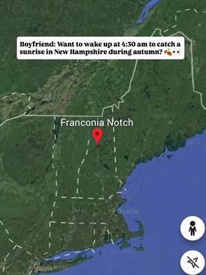 Location details 🤯🍁⬇️ Follow @thisworldofadventure for more bucket list adventures across the USA 🇺🇸 📍 Artist Bluff + Echo Lake, Franconia Notch State Park, New Hampshire We started our morning at Artist Bluff for sunrise. It’s a short hike with a huge payoff, especially during fall when you get to watch the sun come up over Echo Lake and light up the trees below. 🍁 After the hike, we headed down to Echo Lake to see the fall colors from the water. If you’re visiting Franconia Notch in the fall, this is such an easy way to experience both in one morning. 📌 Save this for your New Hampshire fall trip!  #newhampshire #fallfoliage #newengland 