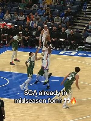 SGA HOOPING IN PRESEASON DEBUT 😤 #NBA #basketball #sga #thunder #nbapreseason 