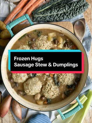 Frozen Hugs - Part 1  Sausage and Butterbean Stew with Butterbean and Stuffing Dumplings #stew #dumplings #comfortfood 