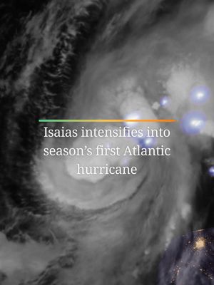 Flashes of lightning punctuate Isaias' swirling clouds as it strengthens into the first Atlantic hurricane of the season. The northern Gulf Coast is alert for dangerous storm surge, damaging winds and flooding rain ahead of an expected landfall late Friday or early Saturday. Track it with our experts in the CNN Weather app. #hurricane #hurricaneisaias #atlantichurricaneseason #weather 📸: CIRA/CSU & NOAA