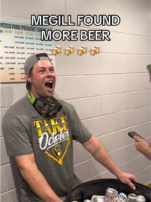 Don't worry Trev is on it 🍻 #win #beer #milwaukee #brewers #MLB 