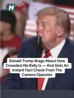 Donald Trump’s latest big crowd boast was brought down to earth with a bump by a C-SPAN camera operator. During a midterms rally at the Freeman Coliseum in San Antonio, Texas, on Wednesday, the president once again took aim at the media as he boasted about the size of his audience in attendance. But as Trump made his boasts, C-SPAN’s shot panned across the upper sections of the venue, revealing dozens and dozens of empty seats.