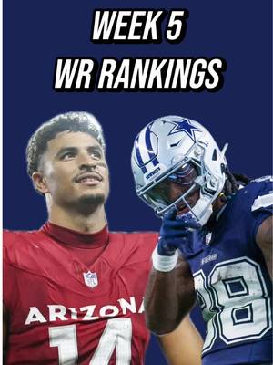 📈Top 20 Week 5 WR Rankings📈 Jaylen Waddle has been one of the more frustrating players in fantasy this far, but, he gets a reeling Chargers defense that should line up well for him.  Michael Wilson has established himself yet again as a top WR in the league. Look for his dominance to continue this week and the weeks to come.  The Texans offense just isn’t the same without Nico Collins and they proved that last week. His presence makes CJ Stroud a better QB and he should continue being a top 10 WR.  Drake London and Chris Olave have had back to back big weeks and as long as the QB play remains the same for them, they should continue to play well.  JSN and Amon-Ra are the upper echelon of the WR group. We’ve known that for some time, but they keep showing us that their is no limit to their ceiling.  #fantasyfootballadvice #fantasyfootballtips #nflfantasy #raiderswalterpicks #raiderswalterpicks 