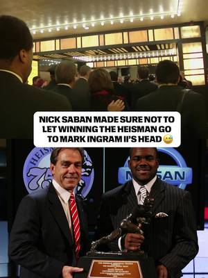 No one is safe from a Nick Saban ass chewing, not even after winning The Heisman 😅 "Saban" premieres TONIGHT at 6 PM ET on ESPN and the ESPN App. #alabama #cfb #nicksaban 