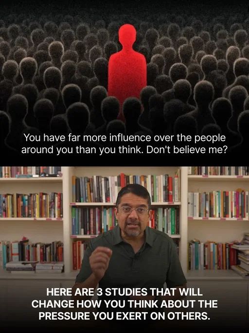 Psychologist Vanessa Bohns once ran a study where she asked volunteers to get a stranger to write the word "pickle" inside a library book. Most of the volunteers assumed almost no one would agree. But nearly two thirds of those asked agreed to deface the books. I explore why you have far more influence over the people around you than you think, even though you can almost never feel this pressure you exert on others.