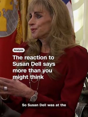 A clip from philanthropist Susan Dell speaking in the Oval Office Wednesday night has gone viral, sparking comments about her appearance as well as pushback against the scrutiny of her looks. Dell appeared with her husband, CEO of Dell Technologies Michael Dell, to discuss Trump Accounts which the couple has pledged $6.25 billion to help fund. Ivana Scatola reports.