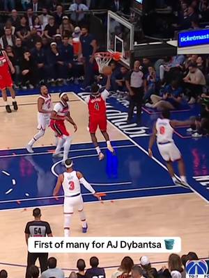 First of many for AJ 🪣#washingtonwizards #highlights #ajdybantsa #newyorkknicks #NBA 