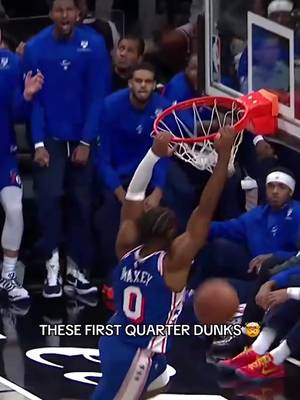 STRAIGHT TO THE RIM! 💥 #sixers #76ers #NBA #dunk 