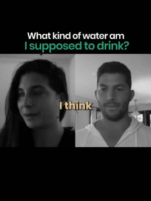 Her answer breaks the usual hydration script: fruit first.  His preference stays with spring or distilled water. Same goal, very different route.