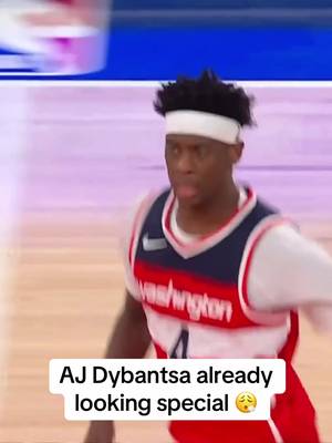 The No. 1 overall pick finished with 11 points and 4 steals in his preseason debut 👀 #ajdybantsa #wizards #NBA 