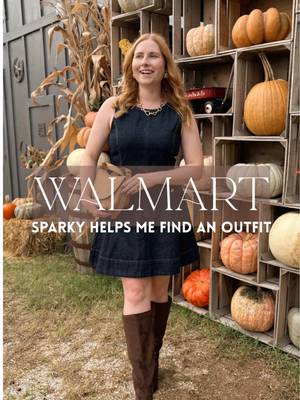 #WalmartPartner I'm heading to the pumpkin patch 🎃 today and I have NO IDEA what to wear...thankfully Sparky, your AI shopping assistant, is in the Walmart app to narrow down my fall outfit. #asksparkyai @Walmart #AskSparky #walmartsparkyai  walmart fall fasion, walmart fashion finds, walmart style, Walmart fall outfit, Walmart fall fashion 2026
