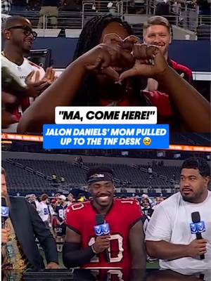 This moment was everything 😭🫶 #TNFonPrime #jalondaniels #tampabaybuccaneers #nfl 