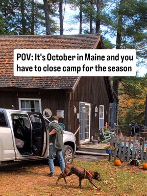 Worst time of the friggin year  #maine #mainelife #newengland #camp #fall 
