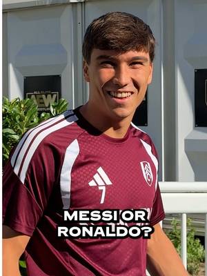 The question of a generation… 🐐 #Messi #Ronaldo #PremierLeague #Fulham 
