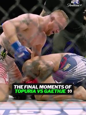 The final moments before the stoppage 😭👏 #UFC #mma #fight #justingaethje #iliatopuria 
