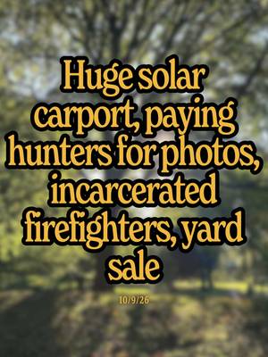 Huge solar carport comes to Six Flags, farmers are getting paid to photograph animals instead of hunt them, incarcerated firefighters are getting better opportunities, and our community member had a yard sale to buy books for a local center… How’d you make the planet better this week?