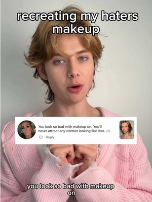 recreating my haters makeup 😈