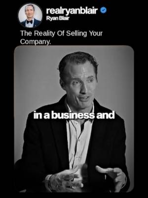 The hardest day of an entrepreneur's life isn't the exit... It's the day after... Before the sale, you have weight on your shoulders, a team to lead, and a daily fire to extinguish. The moment the wire hits and the noise stops, the silence can be deafening. Suddenly, the identity and purpose that drove you every morning disappear overnight. Wealth without a mission isn't freedom, it's aimlessness. Never build a business without knowing who you are once the building is gone. That's the philosophy behind everything shared by Ryan Blair. Serial entrepreneur. CEO of AlterCall. New York Times bestselling author. $1B+ in company exits. This page is built from real-world experience: Building companies from the ground up Leading teams through rapid growth Scaling operations and revenue Creating systems that improve performance Learning through execution instead of theory Here you'll find content on: • Entrepreneurship and startup growth • Leadership and company culture • Team building and management • Sales, marketing, and execution • AI, automation, and business leverage • Discipline, resilience, and long-term thinking If you're committed to becoming a stronger entrepreneur, leader, or business builder, you're in the right place. Follow for practical strategies, leadership insights, and lessons that help businesses grow for the long haul.  #success #leader #ceo #ryanblair #wisdom