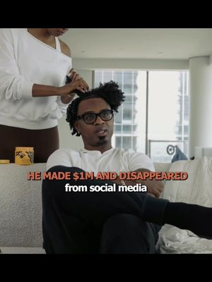 After his first million, he disappeared from social media for six months and focused on building his business behind the scenes.