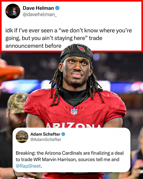Marvin Harrison Jr. to the Texans 👀 (per AdamSchefter/X, Shultz_Report/X, mchappell51/X, h/t davehelman_/X, Kasen661515/X, sheanorling/X, BrandonPema/X) #marvinharrisonjr #arizonacardinals #texans #nfl #football 