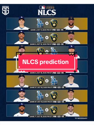UNBIASED NLCS PREDICTION #dodgers #brewers #nlcs #baseball 