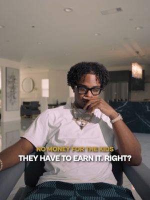 He’d leave his kids $10M, not force them to start from zero. His goal is to give them a head start, not the same struggles he had.