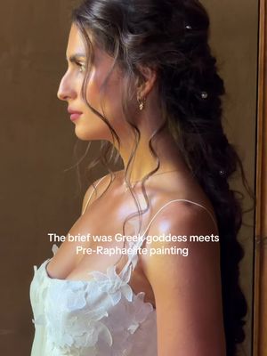 Still can’t get over my welcome dinner look. Makeup and hair by Weddings by Alejandra. Dress by @Alexandra Grecco  #greekgoddess #preraphaelite #hairtok #muse #bridaltiktok 
