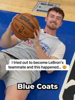 I tried out for the 76ers and this happened… 🤯🤫 Huge thank you to the @Delaware Blue Coats for having me!  #lebronjames #lebron #NBA #sixers #76ers 