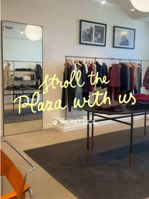 If you haven’t already, just 30 minutes out of the city, check out Plaza Del Lago in Wilmette 🛍️  #northshore #weekendplans #chicagosuburbs #plazadellago @ragandbone @The Henry 