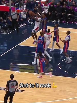 AJ on the attack 💪#washingtonwizards #ajdybantsa #highlights #NBA #detroitpistons 
