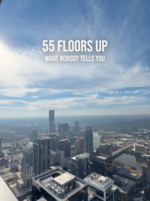 two years on the 55th floor and these are the things nobody warns you about. the elevator math alone 😮‍💨 save this for apartment hunting #highriseliving #apartmenthunting #austintx #apartmenttour #citylife 