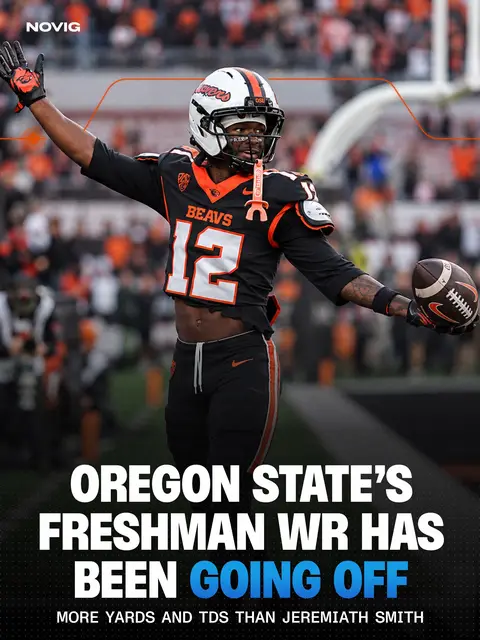 Of course Jeremiah Smith has been putting up MONSTER numbers. But take a look at Oregon State’s true Freshman WR Jesee Legree 👀