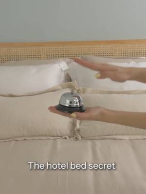 When your mom says "we have a hotel at home" 🏨✨  Here’s how to recreate that luxury hotel bed feeling! [Luxury bedroom, Bedroom makeover, Cozy bedding, Fall reset]