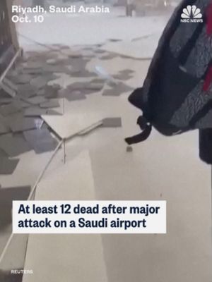 At least 12 people were killed and hundreds injured when a missile hit King Khalid International Airport in Riyadh, Saudi Arabia, on Saturday, according to civil aviation authorities.