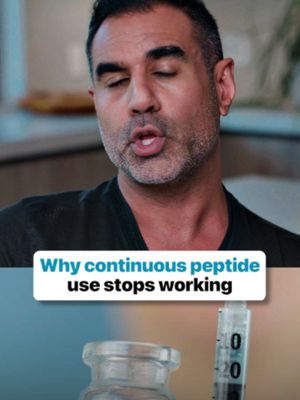 Your cells don't always respond to the same signal forever. With repeated exposure to certain peptides, cellular responses can become less sensitive over time. That's why understanding attenuation, dosing, and appropriate cycling matters. #Peptides #CellSignaling #CellularHealth #Longevity