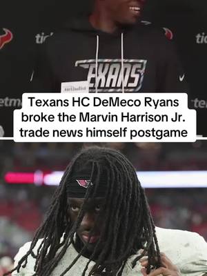 Houston Texans head coach DeMeco Ryans didn’t want anyone else breaking the news, so he took matters into his own hands 😂 (🎥: Houston Texans) #marvinharrisonjr #demecoryans #nfl #houstontexans 