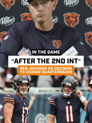 Ben Johnson on QB switch. #tysonbagent #benjohnson #nfl #nflfootball #chicagobears 