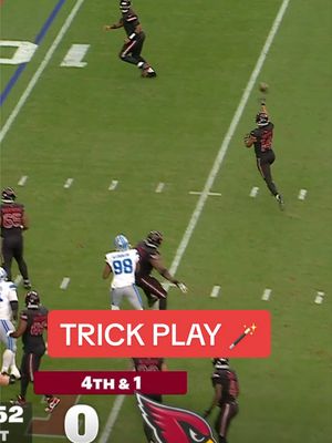got a trick up our sleeve🪄 | 📺 FOX #nfl #azcardinals #trickplay #firstdown 