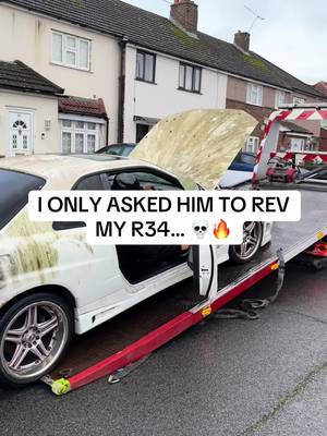 My Nissan R34 Nearly Smoked Out the Entire Street! 💨🔥