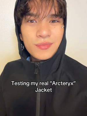 It just BEADS OFF… #viral #trend #arcteryx #rain #funny 