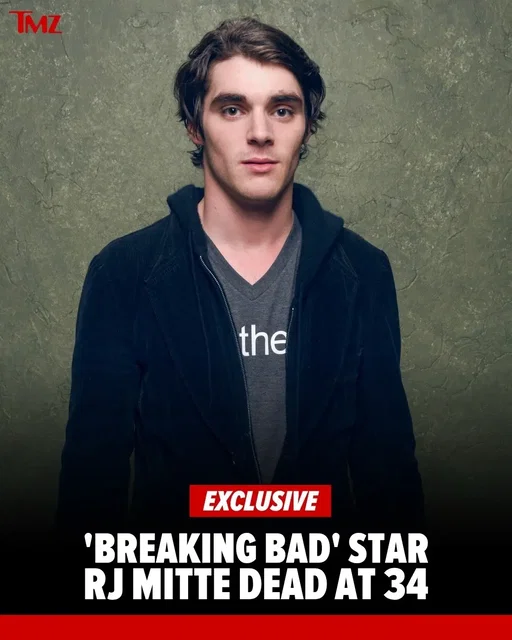 💔🕊️ RJ Mitte, who played Walter White Jr. on "Breaking Bad," has passed away at 34, TMZ has learned.